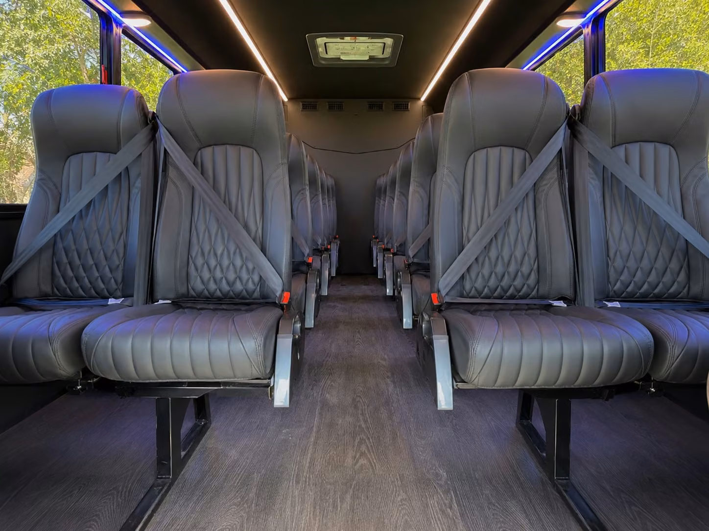 18 passenger minibus interior