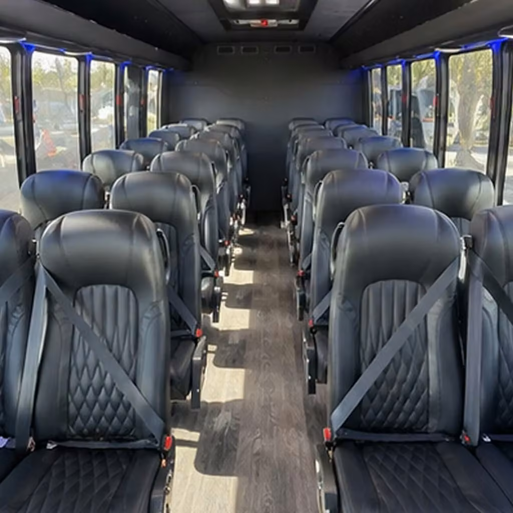 28 passenger minibus inside