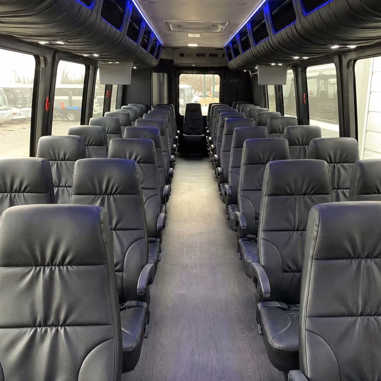 28 passenger minibus interior